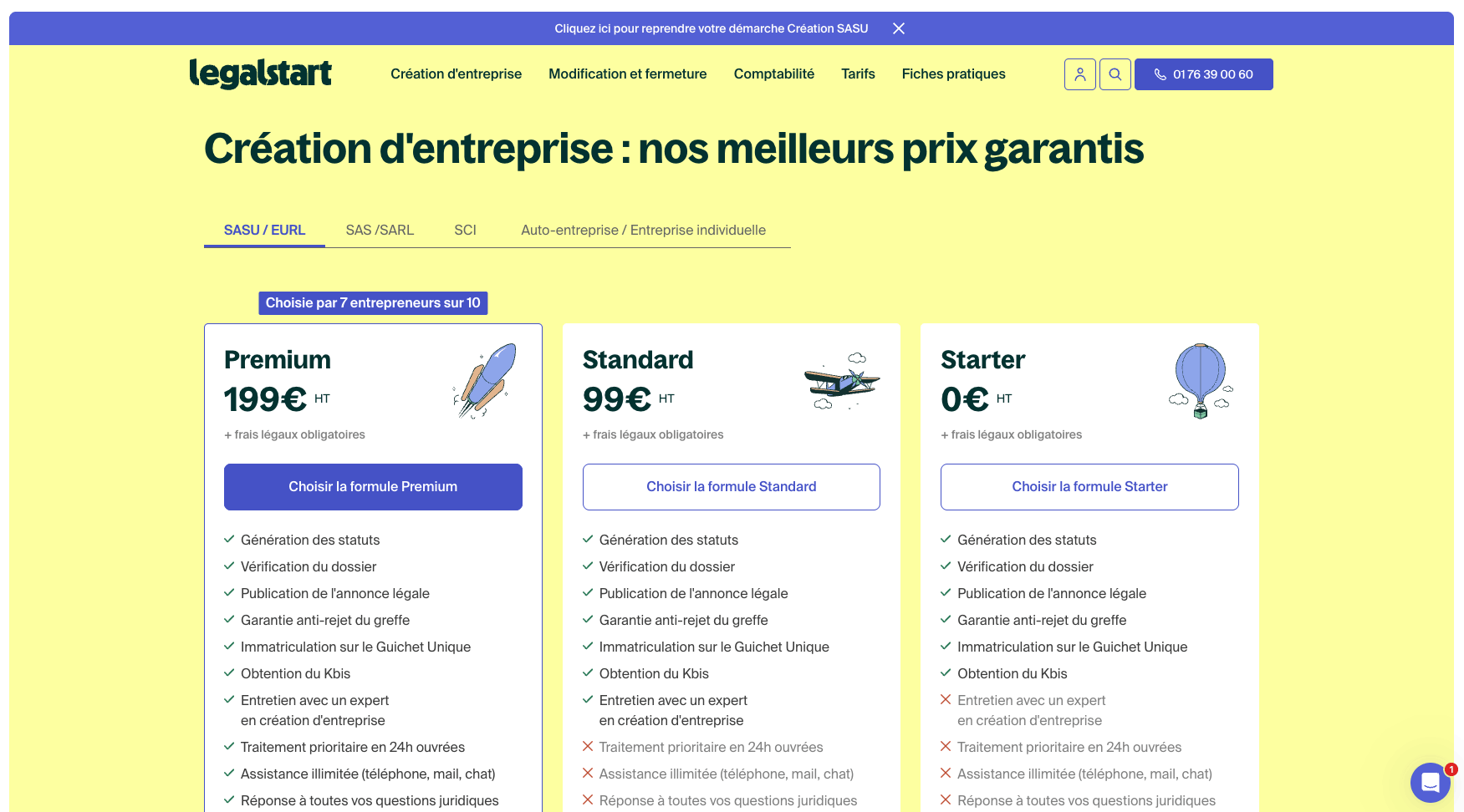 LegalStart Capture LegalStart Prix