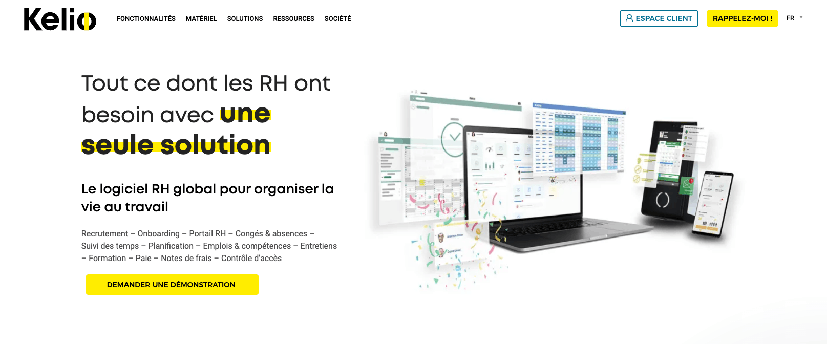 Kelio Logiciel SIRH Comparatif